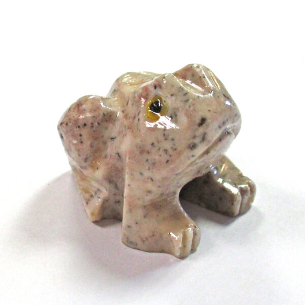 Frog shaped from soapstone.