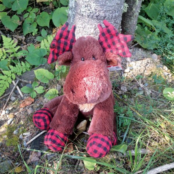 lumberjack moose stuffed animal