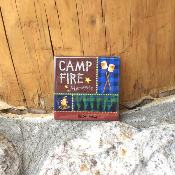 Campfire memories magnet.